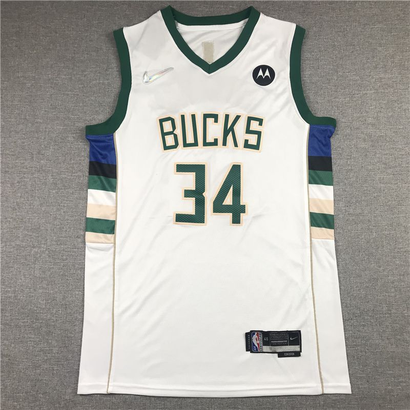 Men Milwaukee Bucks #34 Antetokounmpo White Nike 2022 Game NBA Jersey->philadelphia 76ers->NBA Jersey